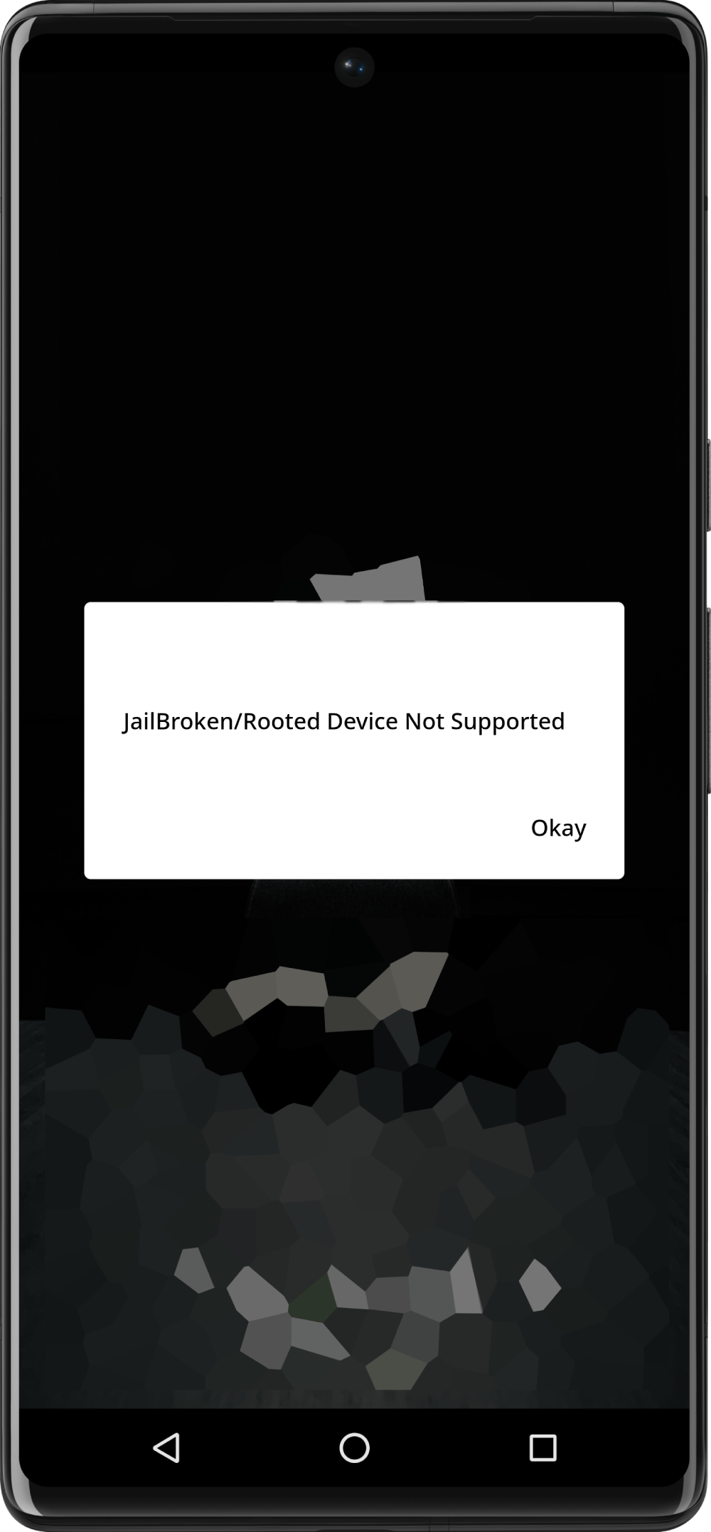 Rooted Device not allowed message